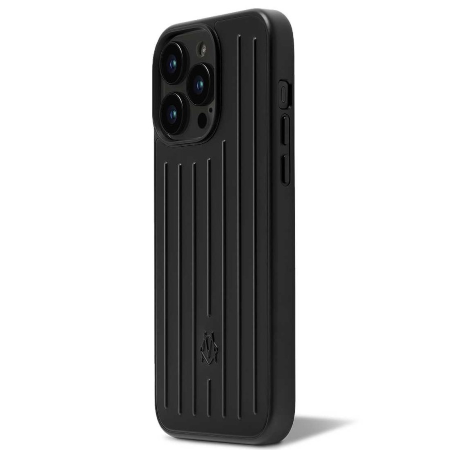 RIMOWA Tech Accessories - Aluminium Matte Black Case For Iphone 15 Pro Max Black Luggage